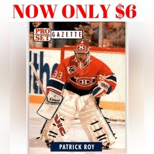 Patrick Roy 1992 Pro Set Limited Edition Montreal Canadiens Hockey Card